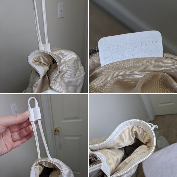 MOSCHINO Authentic Signature Canvas Leather Bag - Picture 3 of 8